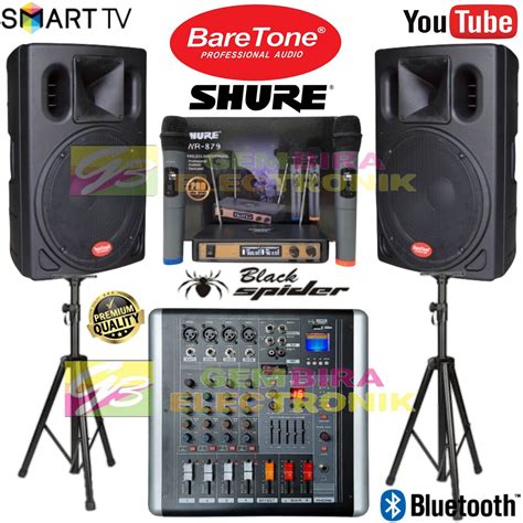 Paket Sound System Outdoor Baretone Bt W Inch Watt Original