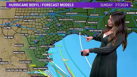 Hurricane Beryl tracker: Latest path, spaghetti models, Texas forecast | wfaa.com