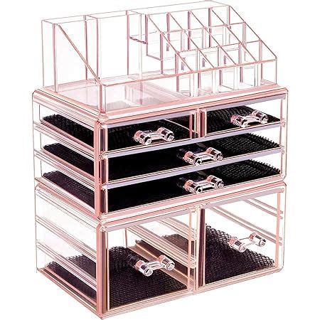 Amazon DreamGenius Makeup Organizer 4 Pieces Acrylic Makeup