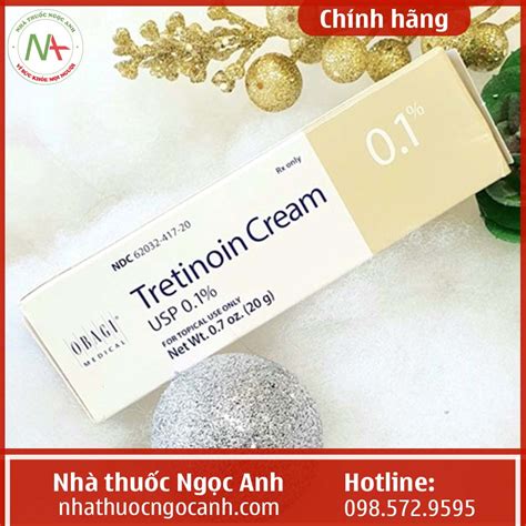 Thuốc Obagi Tretinoin Cream 0.1% 20g giá bao nhiêu, mua ở đâu?