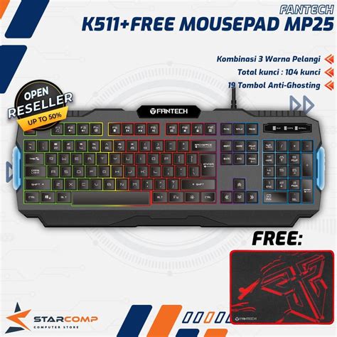 Jual Keyboard FANTECH K511 Hunter Pro Full Gaming Keyboard Shopee