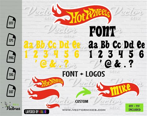 Hot Wheels Font Ttf Hot Wheels Font Font Svg Hot Wheels Etsy Australia