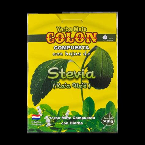 Tienda De Yerba Mate Colon Compuesta Con Stevia 0 5kg Yerba Mate