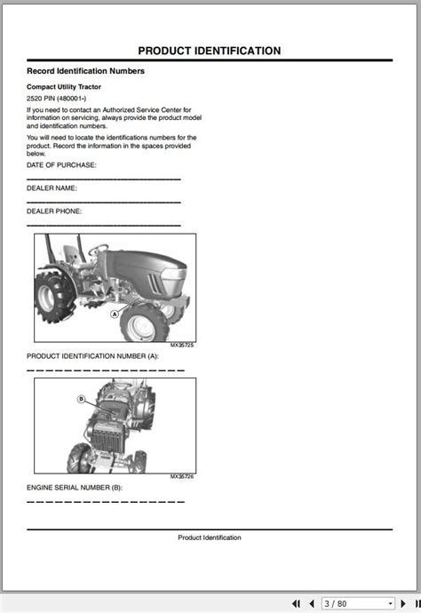 John Deere Tractors Sn Operator Manual Omlvu B Pdf