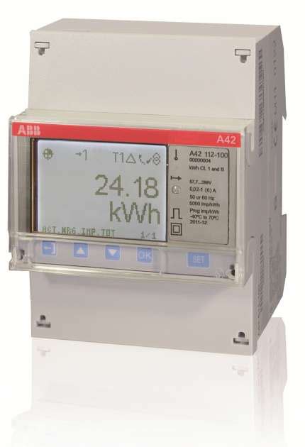 Abb A42 111 100 Single Phase Ct Connected Mid Meter With Pulse Output