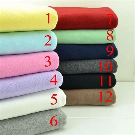 44 45 Multicolor Poly Cotton Fleece Fabrics GSM 250 300 At Rs 340 Kg