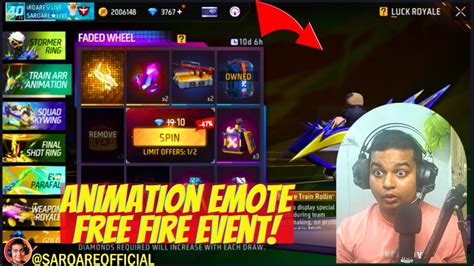 Train Arr Animation Faded Wheel Free Fire Grenade And Loot Box Skin Ff New Animation Emote