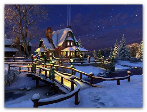 🔥 Free Download Pictures 3d Snowy Cottages Screensaver Animated By