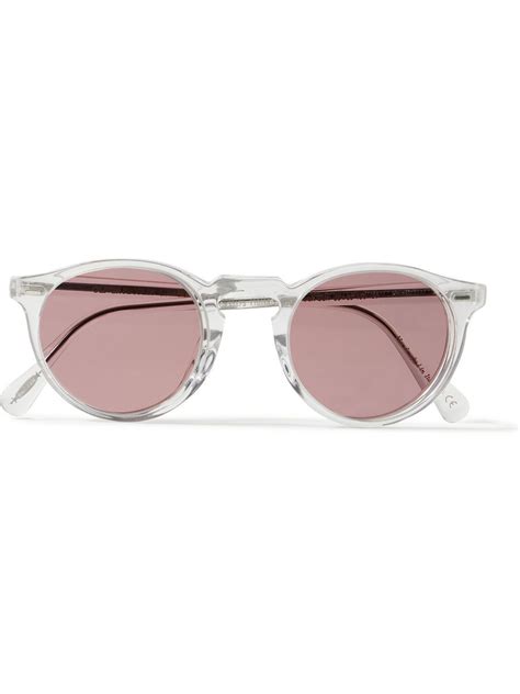 Oliver Peoples Gregory Peck Round Frame Acetate Photochromic