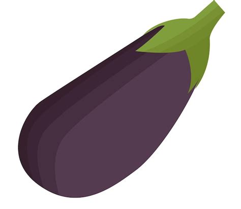 Premium Vector Single Eggplant Vegetable Vector Illustration