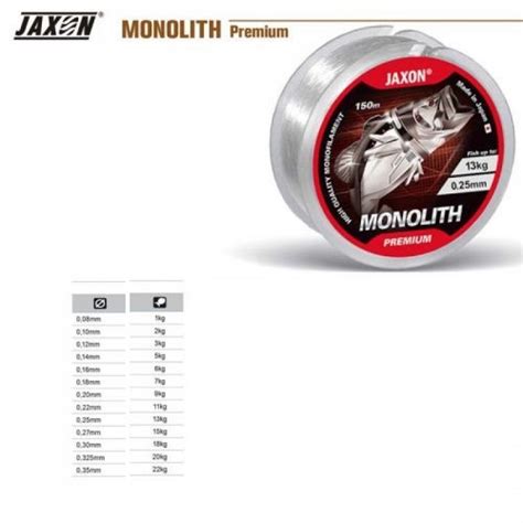 Fir Monofilament Jaxon Monolith Premium 0 22mm 25m