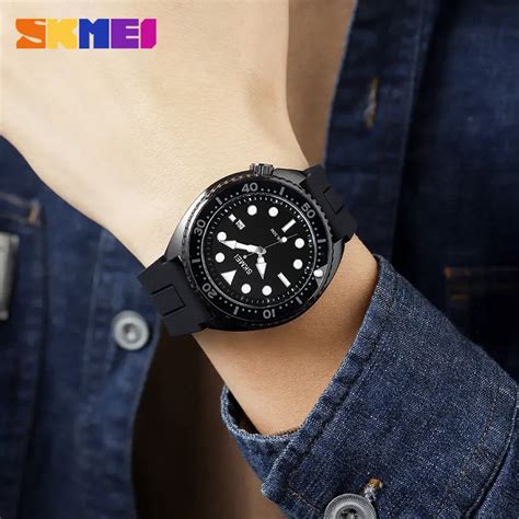 Skmei Jam Tangan Analog Pria Waterproof Black