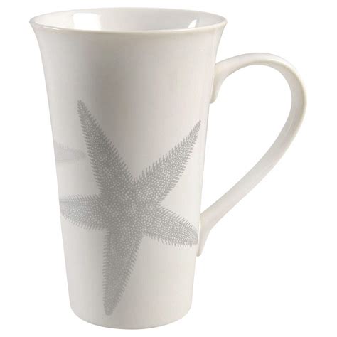 Coastal Life Silver Gray Latte Mug By 222 Fifth PTS Replacements