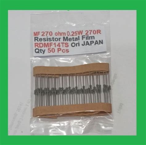 Jual Qty Pcs Mf Ohm W R Resistor Metal Film Rdmf Ts Ori