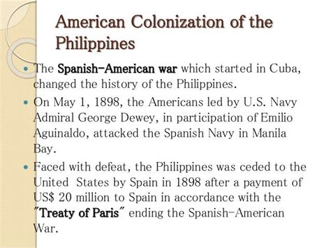 Us Colonization Of The Philippines