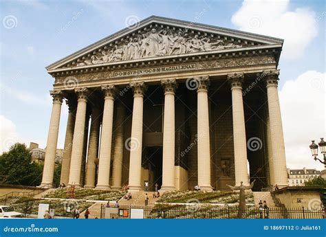 La Madeleine Church Paris editorial photography. Image of touristic ...