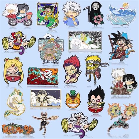 Personagens Anime Japonês Pins De Lapela Esmalte Bola De Dragão