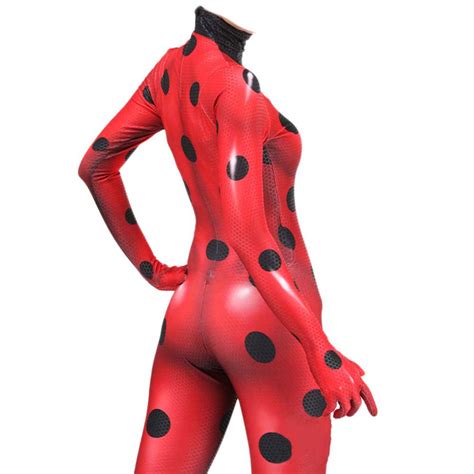 Anime Miraculous Marienk Fer Cosplay Kost M Marinette Red Zentai Anzug