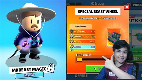 GACHA NEW UPDATE MR BEAST SKIN LETSGO STUMBLE GUYS BLOCK DASH ONLY