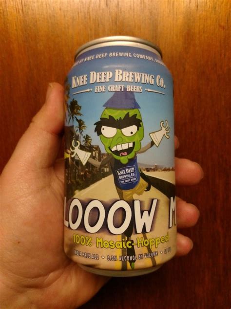 Knee Deep Brewing Company Slooow Mo IPA | Beer label, India pale ale, Brewery