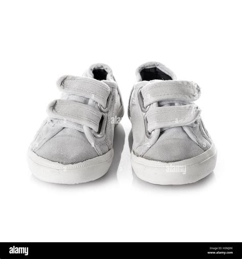 Sneakers Shoes For Kids With Velcro Fastening Isolated On White