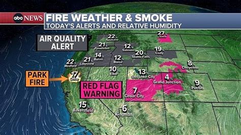 Wildfires break out across California: Latest fire and smoke maps - ABC ...