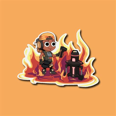 Raze This Is Fine Valorant Spray Waterproof Sticker Episode Etsy