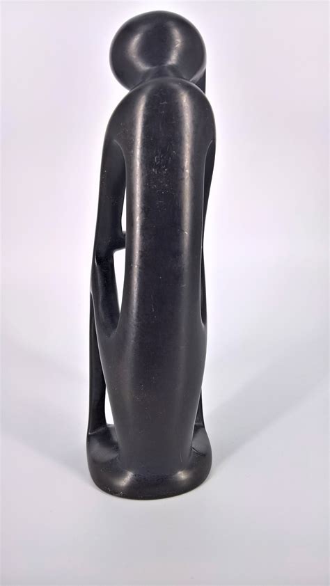 Modern Black Abstract Sculpture Handcrafted Art African Statuette ...