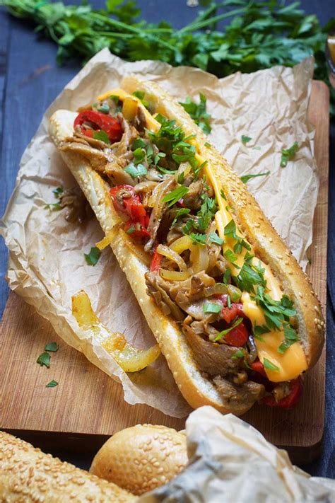 Vegan Philly Cheesesteak Sandwich Gourmandelle