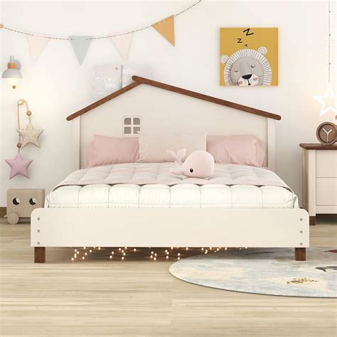 Harper Bright Designs Base De Cama De Tama O Matrimonial Con Cabecera