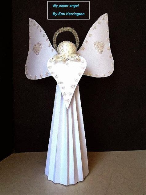 How To Diy CARDSTOCK ANGEL PAPER ANGEL PAPER CHRISTMAS ORNAMENTS