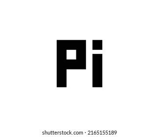 Pi Logo Design Vector Template Stock Vector Royalty Free