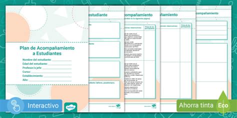 Guía docente Modelo Plan de Acompañamiento para estudiantes