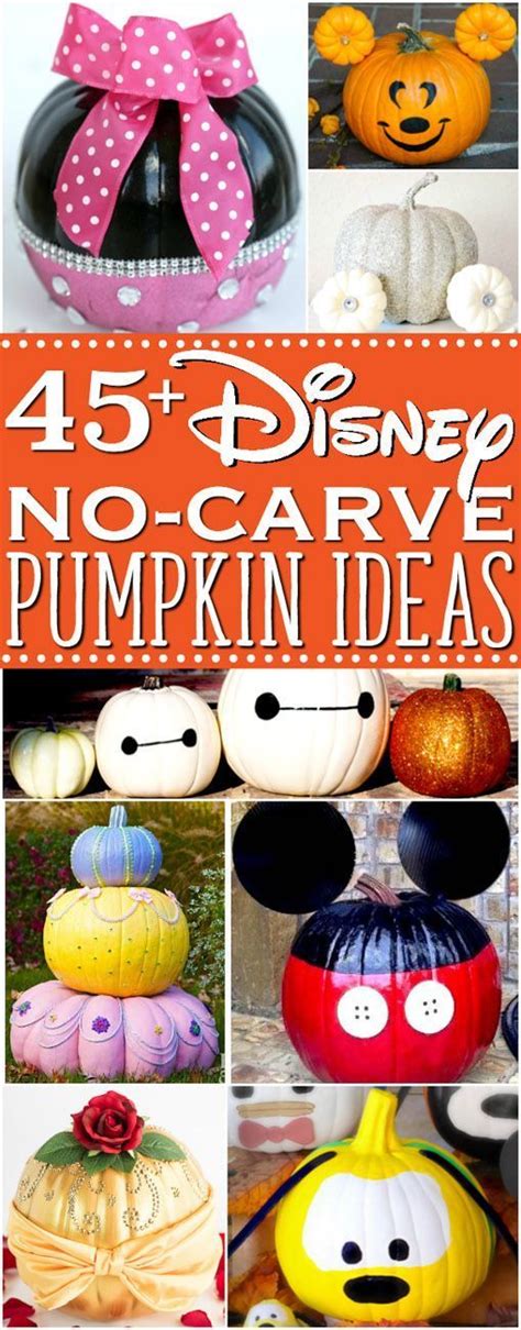 Over 45 Disney Painted Pumpkins Make These No Carve Disney Pumpkin Ideas To Wow Your Neighbo