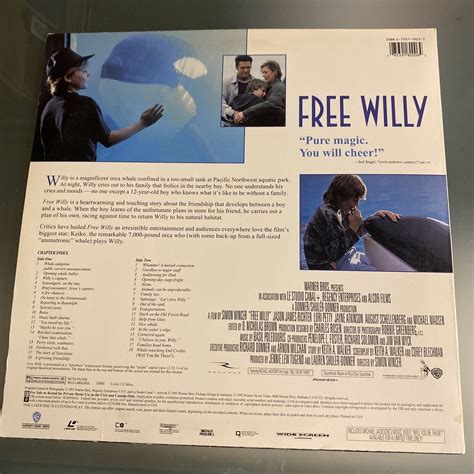 Free Willy 1993 Widescreen Letterboxed LD Laser Disc Laserdisc