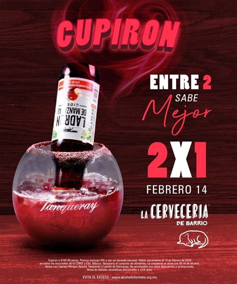 Promoción De San Valentín Cervecería De Barrio 2x1 En Cocteles