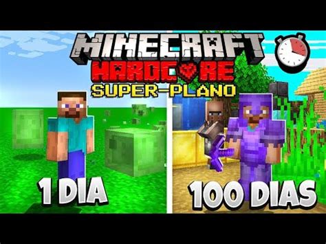 Sobrevivendo 100 Dias No Minecraft Hardcore Mundo Plano YouTube