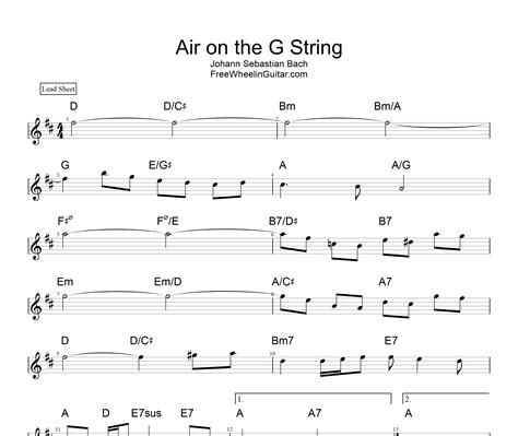 Air On The G String Sheet Music