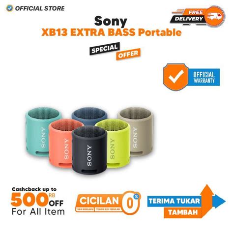 Jual Sony XB13 EXTRA BASS Portable Wireless Speaker Bluetooth SRS XB 13