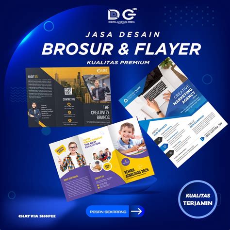 Jual JASA DESAIN BROSUR PAMFLET FLYER MURAH KUALITAS PREMIUM Shopee