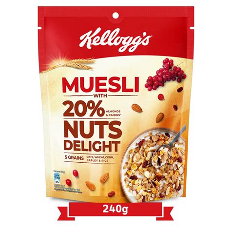 Kellogg S Muesli Nuts Delight G Muesli For Breakfast