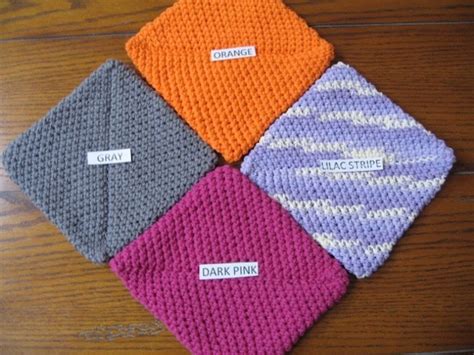 Pot Holders Cotton Double Thick Hot Pads Table Trivet Pick Your Color Etsy