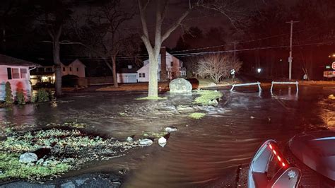 Water Main Break Floods Suffern Roadway