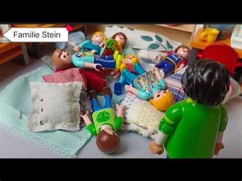 Playmobil Familie Stein Bernachtung In Der Schule Youtube