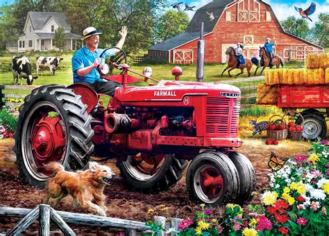 Farmall Tractors Coming Home 1000 Piece Jigsaw Puzzle 705988720260 Ebay