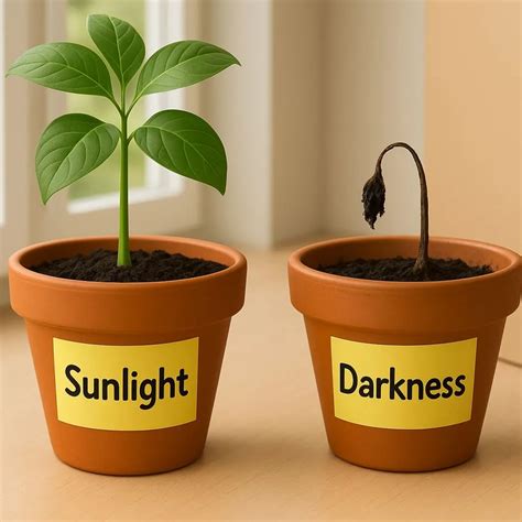 grow  plants  sunlight  darkness