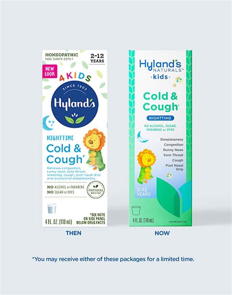 Hylands Naturals Cold Medicine For Kids Ages 2 Cold And Cough