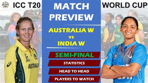 Australia Women Vs India Women I 1st Semi Final T20 Match I Icc Womens