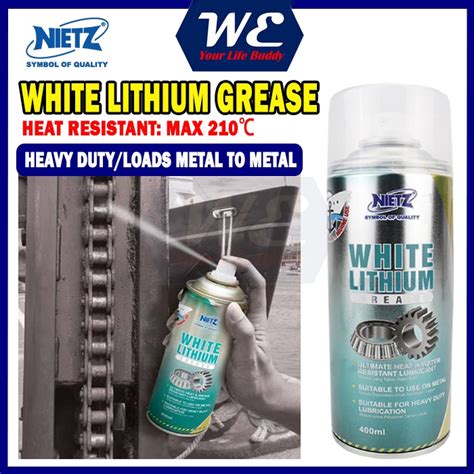 Nietz White Lithium Grease Heavy Duty Ultimate Heat Water Resistant