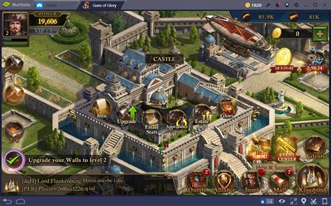 Guns of Glory on PC: Learning About The Castle and Kingdom Screens ...